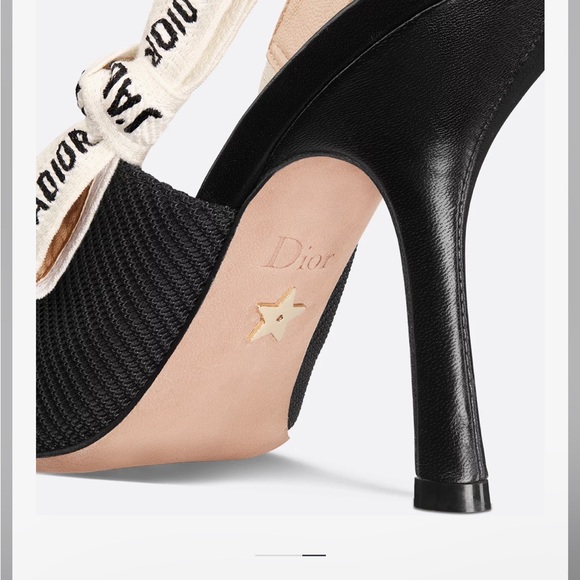 Christian Dior J'Ador Slingback Pump Fabric and Ribbon heel - Picture 9 of 13